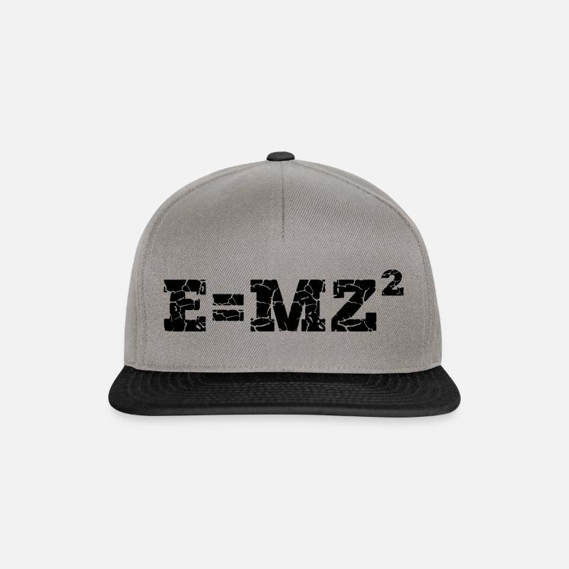 E = MZ² - Casquette snapback - gris graphite/noir