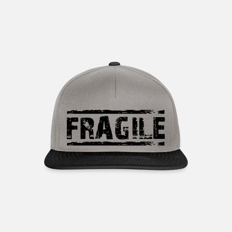 FRAGILE - Casquette snapback - gris graphite/noir