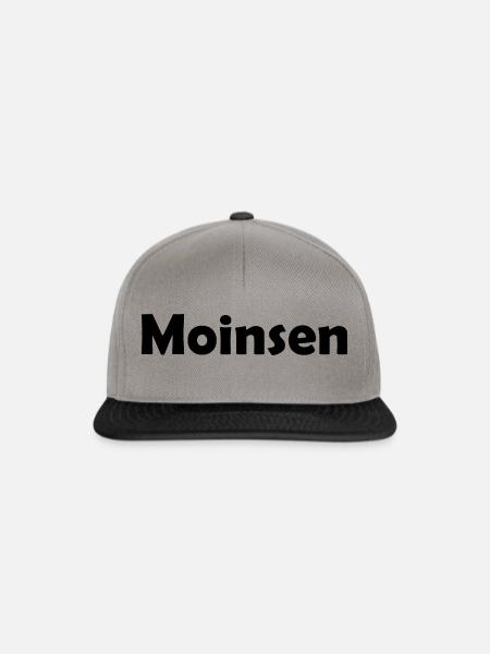 moinsen - Snapback Cap - Graphit/Schwarz
