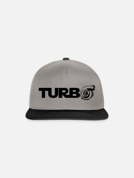 Turbolader - Tuning - Snapback Cap - Graphit/Schwarz