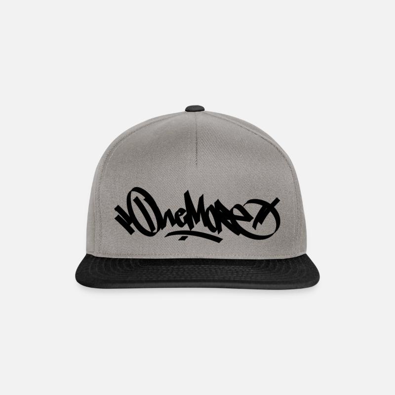 One More - Snapback Cap - Graphit/Schwarz