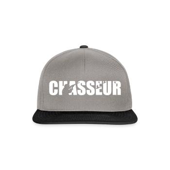 CHASSEUR - Casquette snapback - gris graphite/noir - Devant