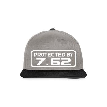 GESCHÜTZT DURCH 308 Sieg - Heimverteidigung - Snapback Cap - Graphit/Schwarz - Vorne