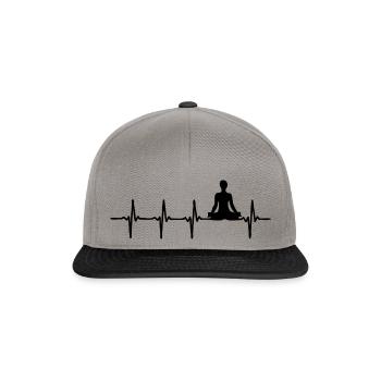 Battement de cœur Yoga - Casquette snapback - gris graphite/noir - Devant