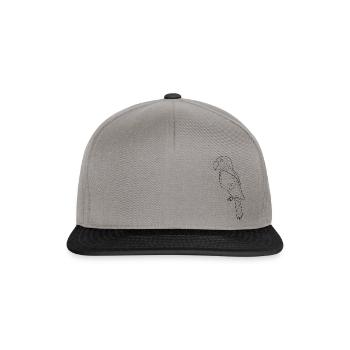 parrot black - Snapback Cap - graphite/black - Front