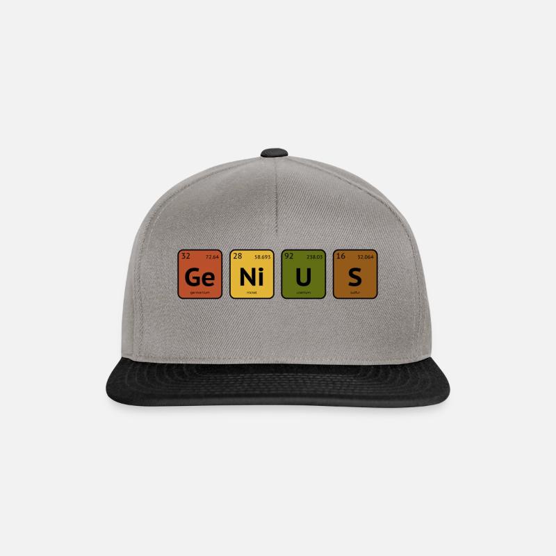Genius - Periodic Table - Snapback Cap - graphite/black