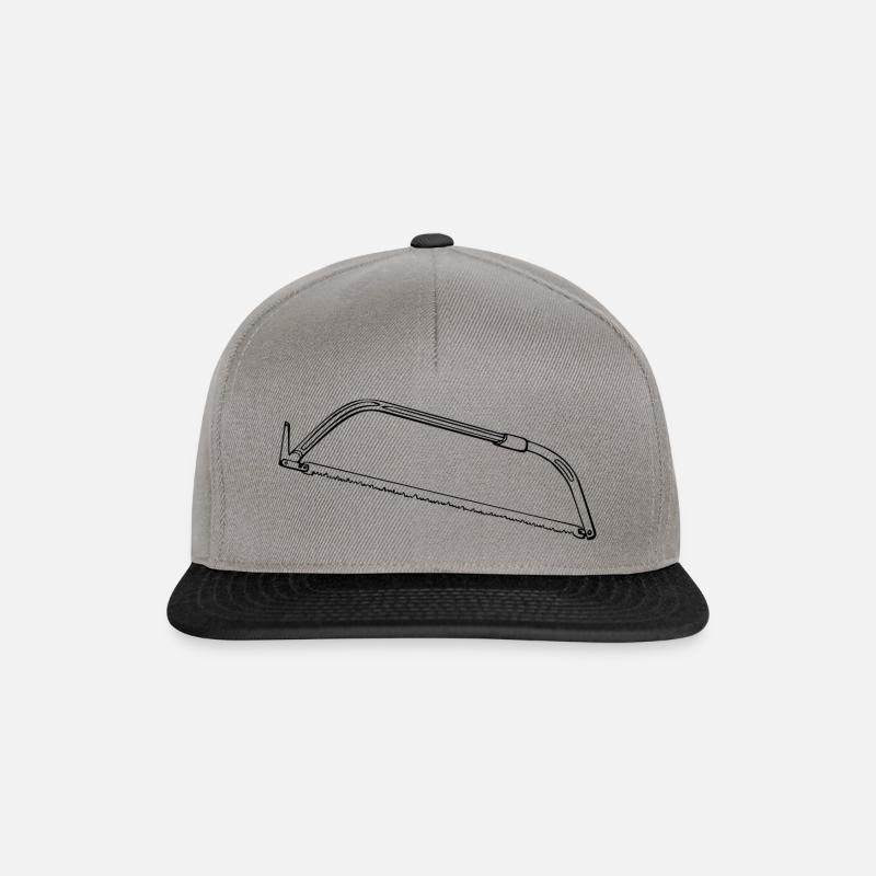 Saw, handsaw, professional - Snapback Cap - graphite/black