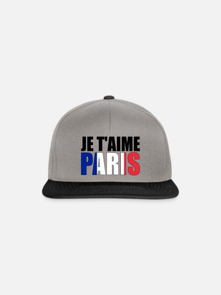 PARIS - Snapback Cap - Graphit/Schwarz