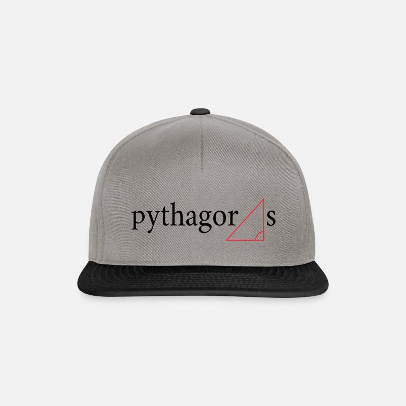 Pythagore - Casquette snapback - gris graphite/noir