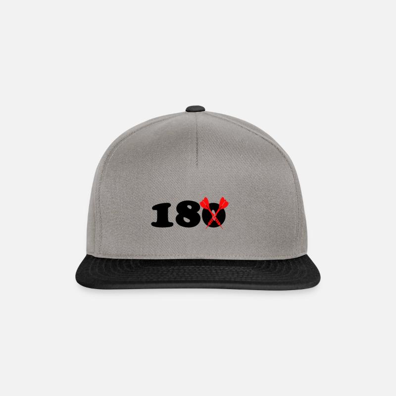 180 Dart - Snapback Cap - Graphit/Schwarz