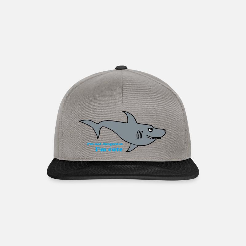 Shark - Snapback Cap - graphite/black