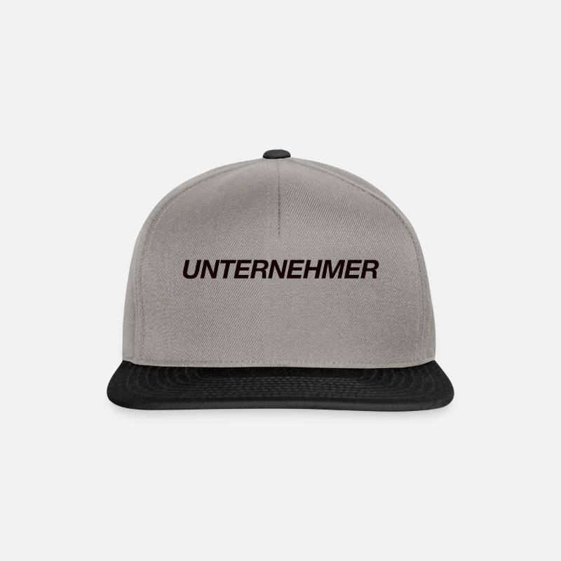 Chefs d’entreprise - Casquette snapback - gris graphite/noir