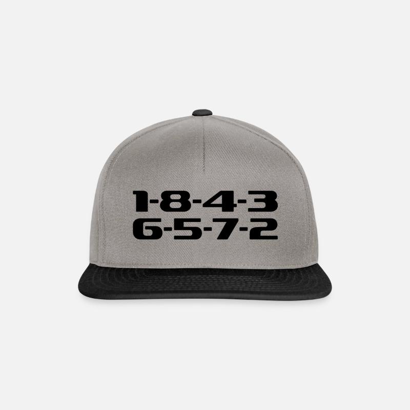 Séquence d’allumage moteur V8 - Casquette snapback - gris graphite/noir
