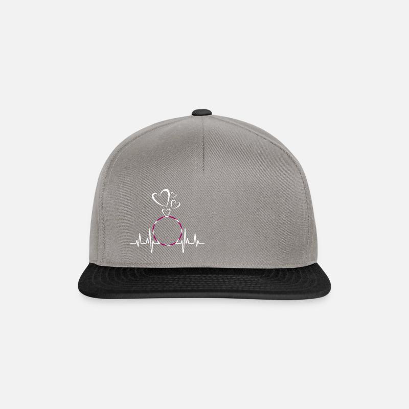Herzschlag Reifen Herz - Snapback Cap - Graphit/Schwarz