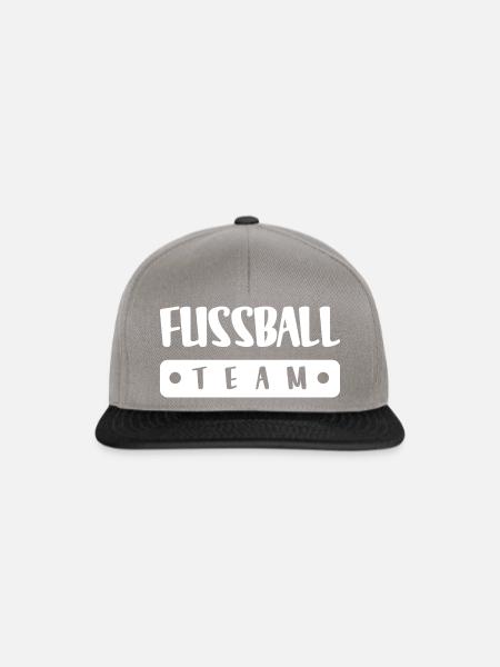 Fussball Team - Snapback Cap - Graphit/Schwarz