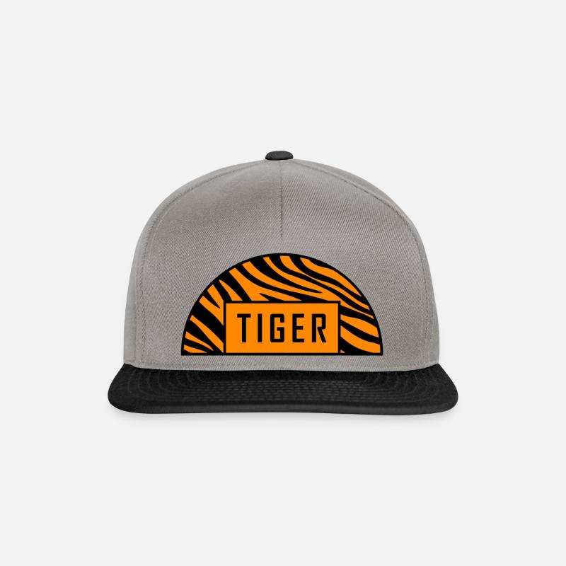 Tiger Bogen - Snapback Cap - Graphit/Schwarz