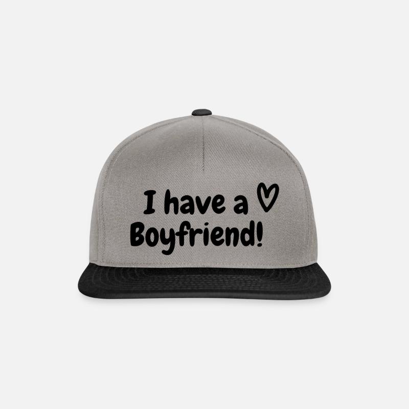 Ich habe einen Freund - Snapback Cap - Graphit/Schwarz
