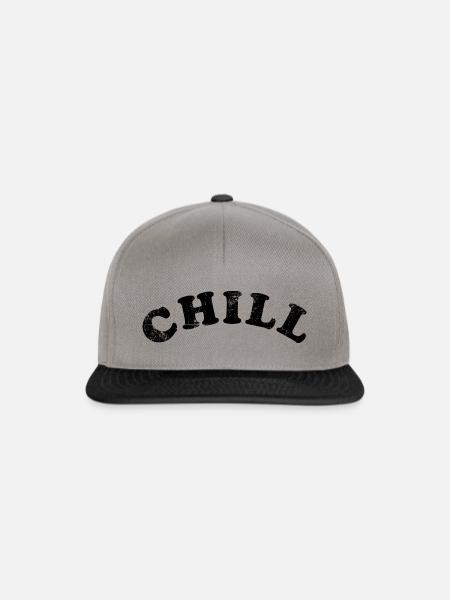 Chill chillen Retro - Snapback Cap - Graphit/Schwarz