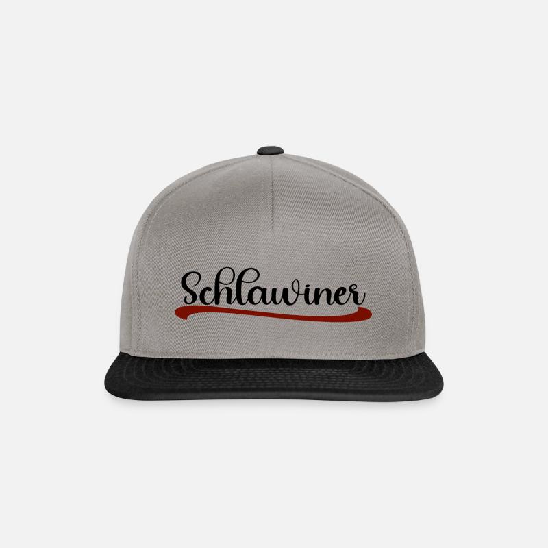 Schlawiner - Snapback Cap - Graphit/Schwarz