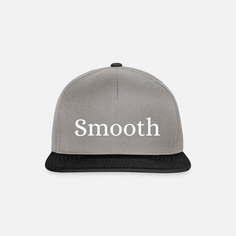 Glatt - Snapback Cap - Graphit/Schwarz