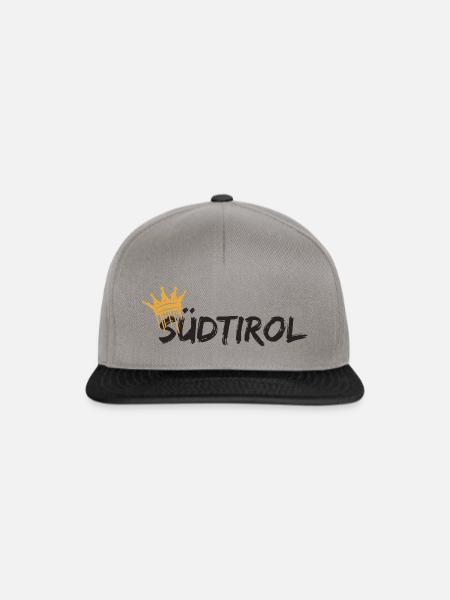 Südtirol - Snapback Cap - Graphit/Schwarz