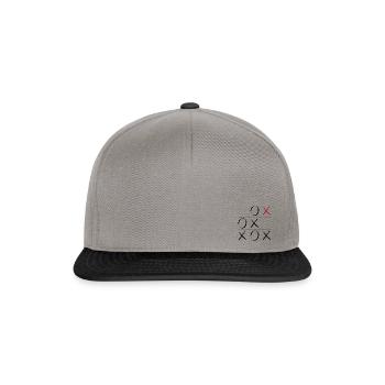 Tic Tac Toe - Snapback Cap - Graphit/Schwarz - Vorne
