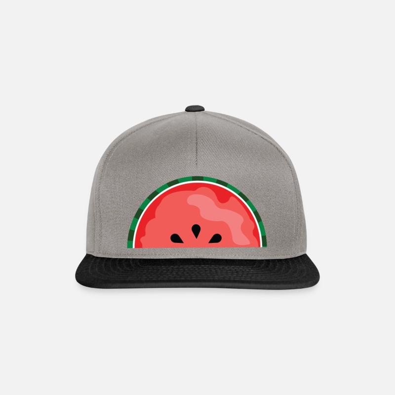 watermelon - Snapback Cap - graphite/black