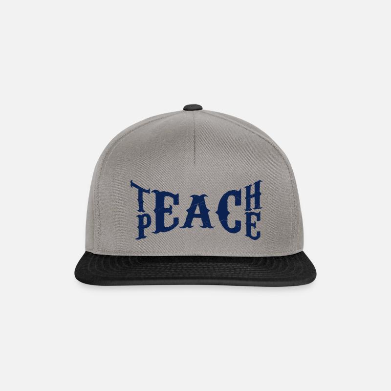 Teach Peace - Snapback Cap - Graphit/Schwarz