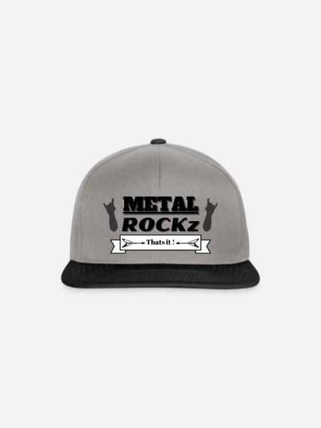 Metal Rockz - that's it - Snapback Cap - Graphit/Schwarz