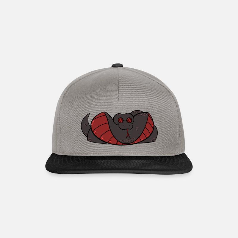 Snake Crowley - Snapback Cap - graphite/black