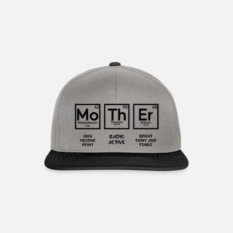 Mother Periodic Table - Snapback Cap - graphite/black