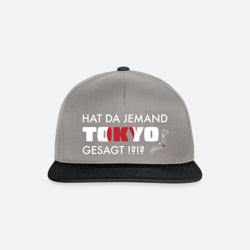 Hat da Jemand Tokyo gesagt!? - Snapback Cap - Graphit/Schwarz