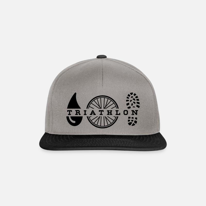 Triathlon - Casquette snapback - gris graphite/noir