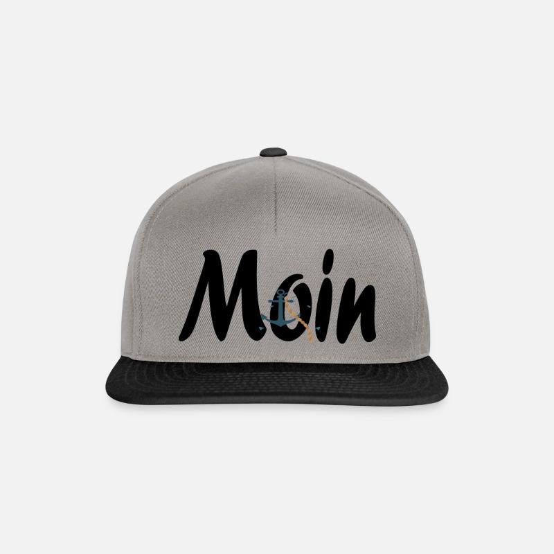 Moin nach Hamburg - Snapback Cap - Graphit/Schwarz