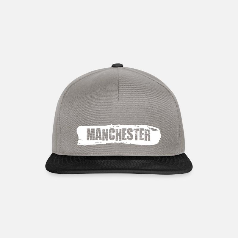 Manchester Paint Splash - Snapback Cap - Graphit/Schwarz