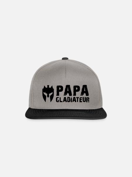 GLADIATOR VATER - Snapback Cap - Graphit/Schwarz