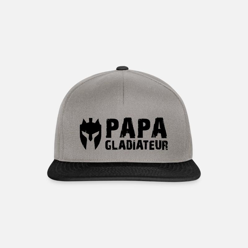 GLADIATOR DAD - Snapback Cap - graphite/black