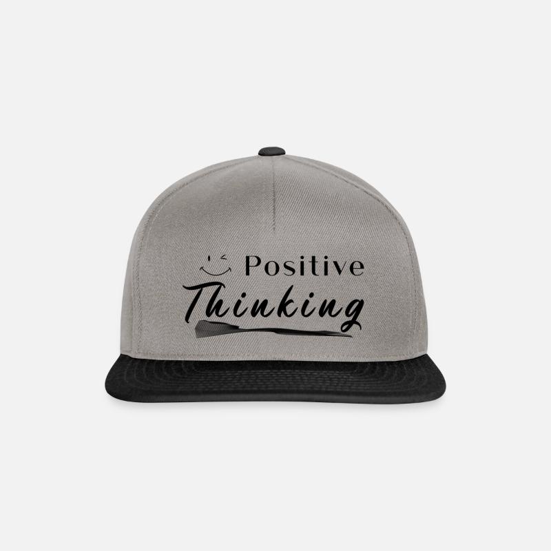 Positives Denken - Snapback Cap - Graphit/Schwarz