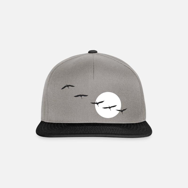 Vögel - Snapback Cap - Graphit/Schwarz