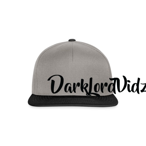 DarklordVidz Black Logo - Snapback Cap