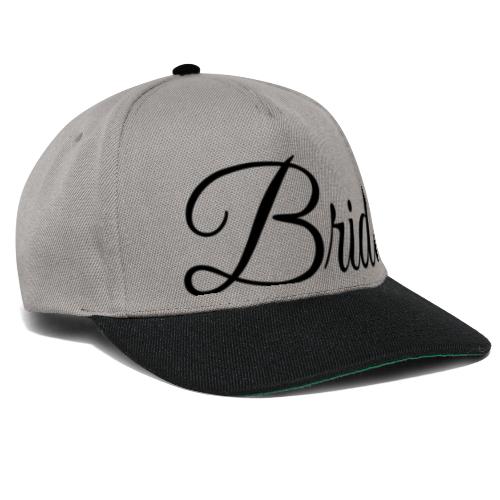 Bridezilla - schwarze Schrift - Snapback Cap