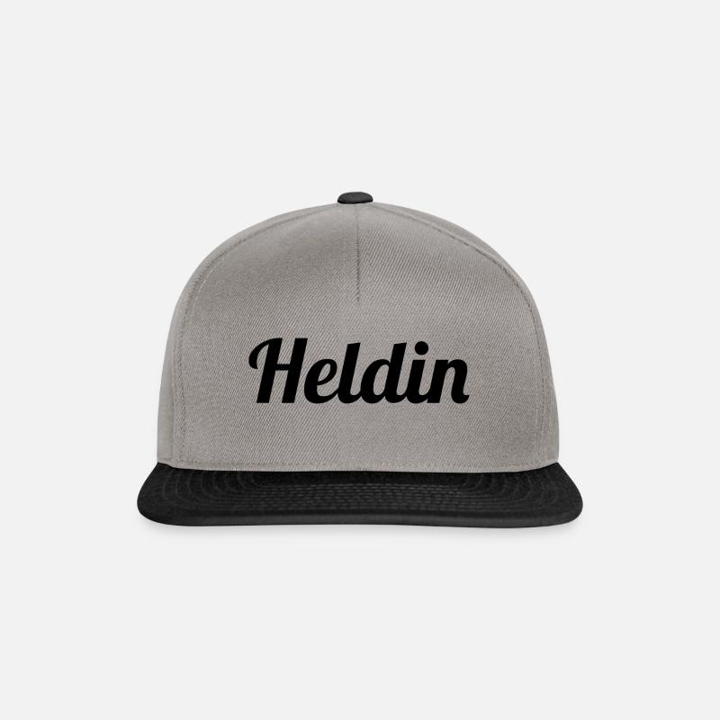 Heldin - Snapback Cap - Graphit/Schwarz