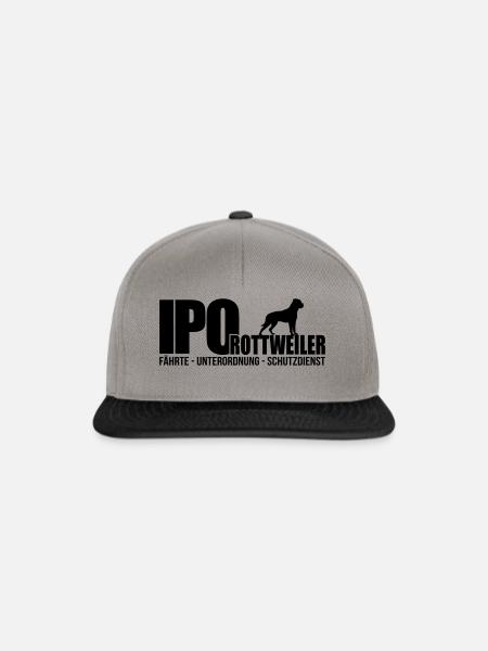 IPO ROTTWEILER - Snapback Cap - Graphit/Schwarz