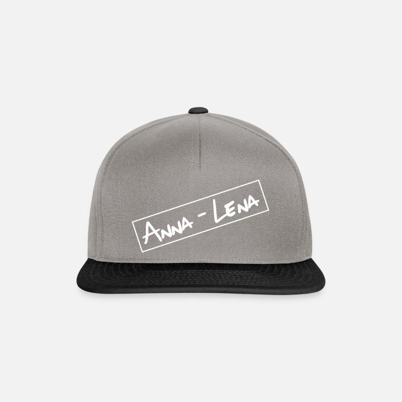 Einfach Anna-Lena - Snapback Cap - Graphit/Schwarz