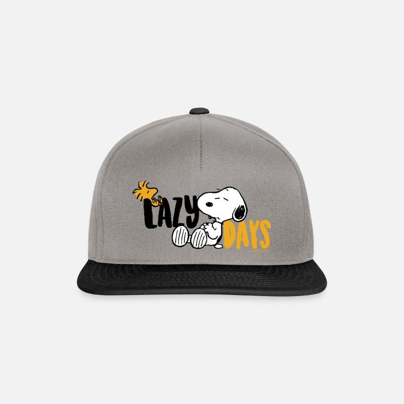 Peanuts Snoopy Lazy Days Feignant - Casquette snapback - gris graphite/noir