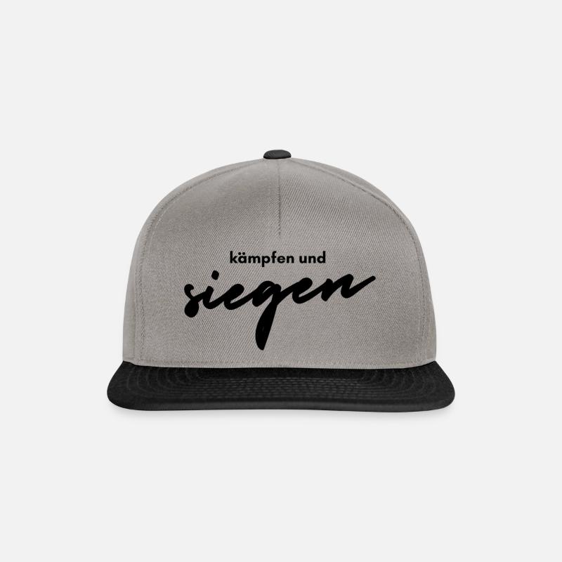 Kämpfen und Siegen - Snapback Cap - Graphit/Schwarz