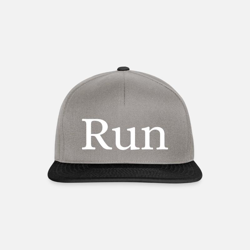 Run - Snapback Cap - graphite/black