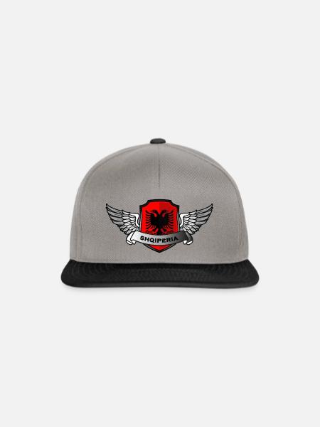 Albanien Doppeladler Adler Shqipëri Shqiperi Cool - Snapback Cap - Graphit/Schwarz