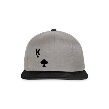 King of spades - Casquette snapback - gris graphite/noir - Devant
