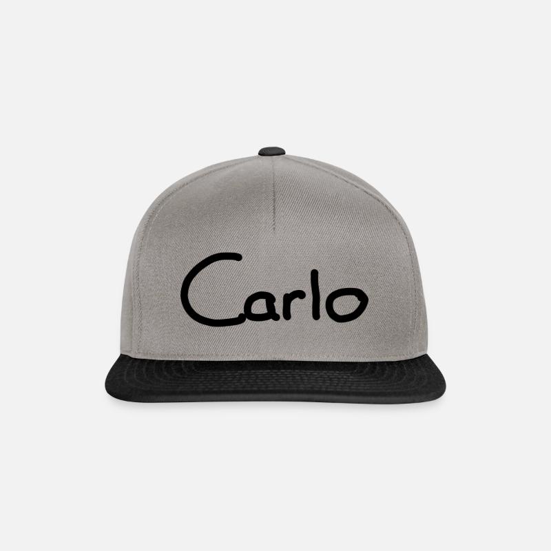 Carlo - Snapback Cap - Graphit/Schwarz